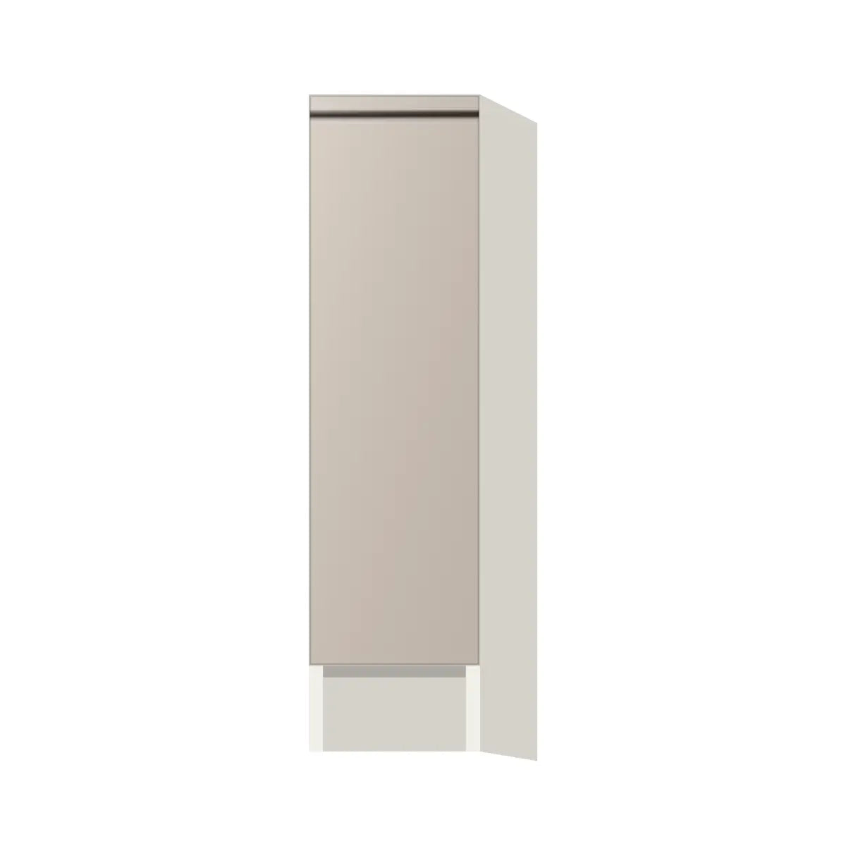 Contemporary spice pull-out base cabinet, Cashmere Gray door, L-Box (Luxury)
