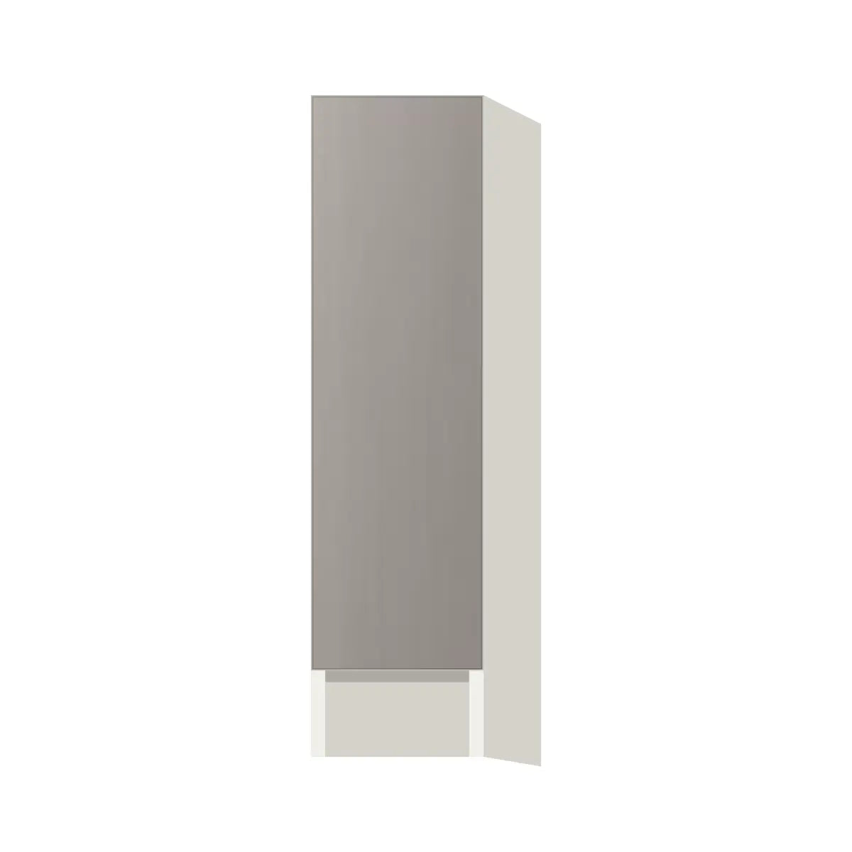 Contemporary spice pull-out base cabinet, Fog Oak door, L-Box (Luxury)