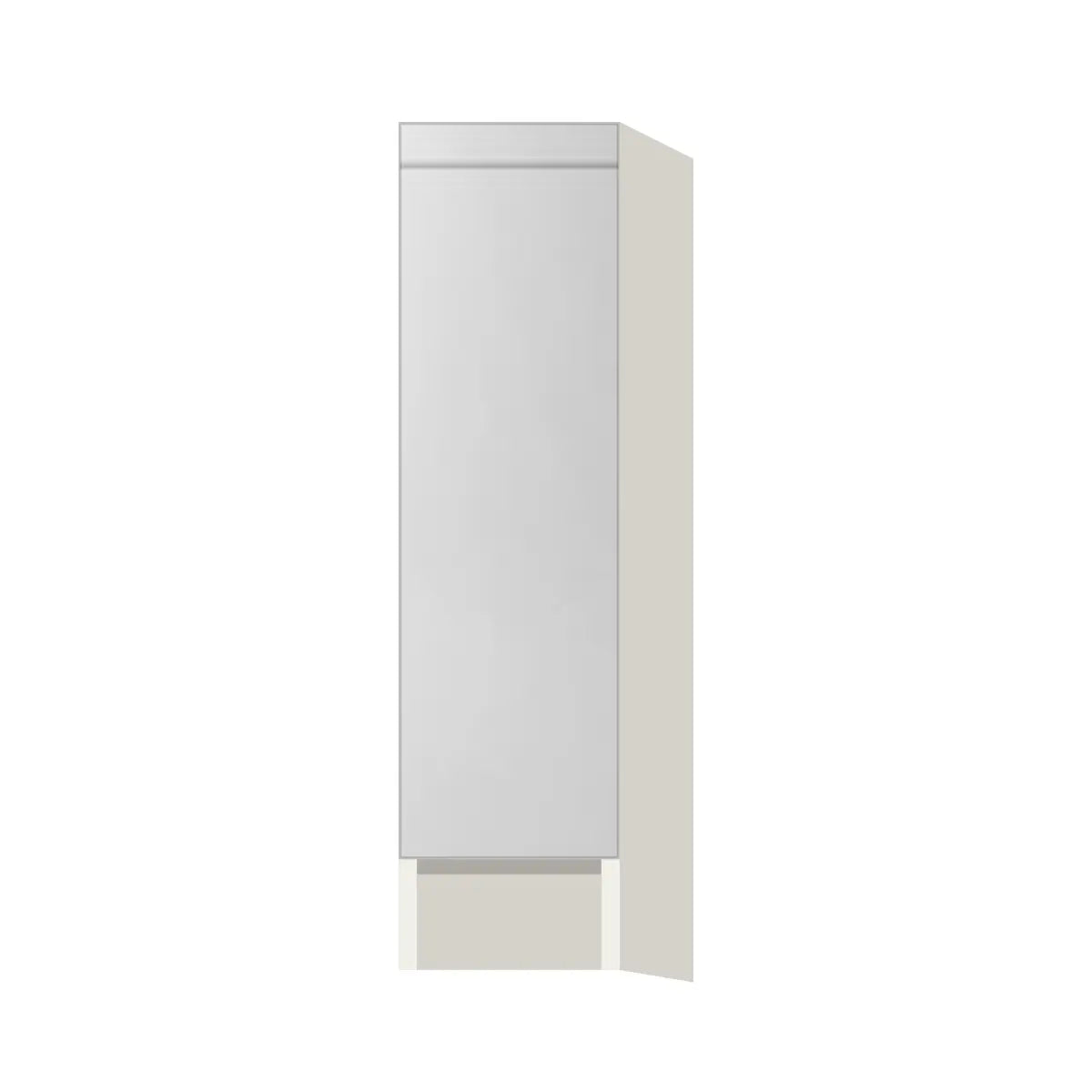 Contemporary spice pull-out base cabinet, Glossy White door, L-Box (Luxury)