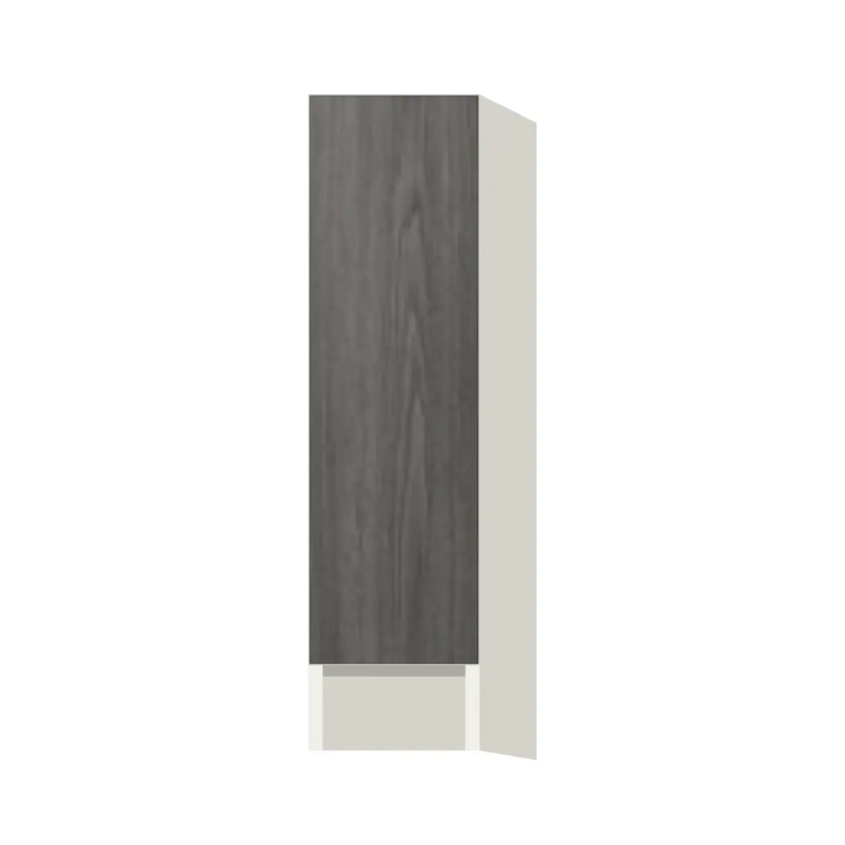 Contemporary spice pull-out base cabinet, Indian Light Walnut door, L-Box (Luxury)