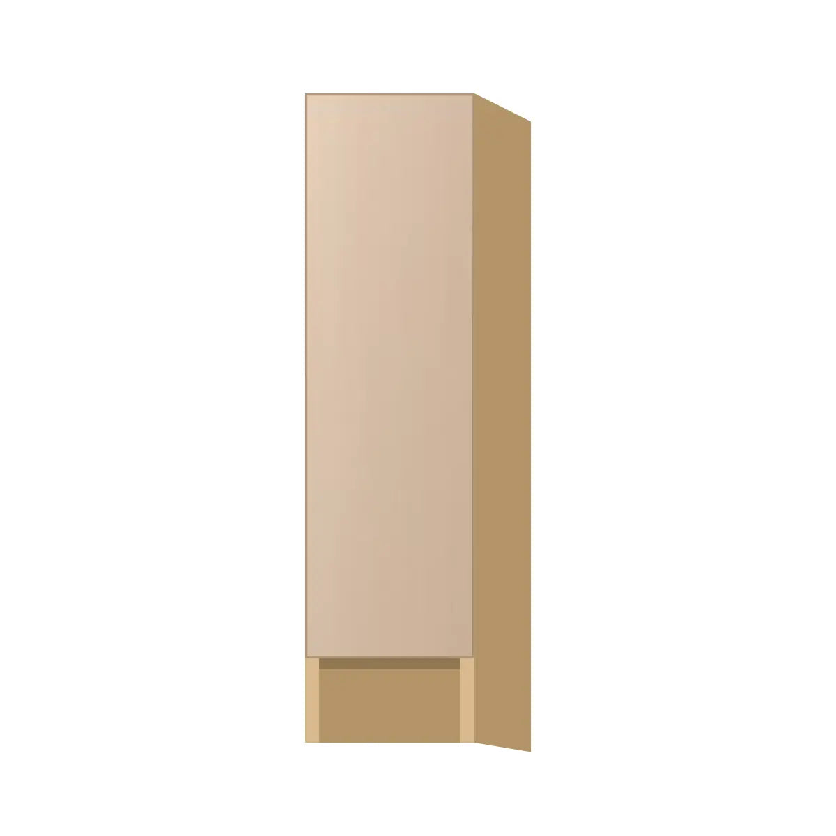 Contemporary spice pull-out base cabinet, Maine Oak door, P-Box (Prestige)