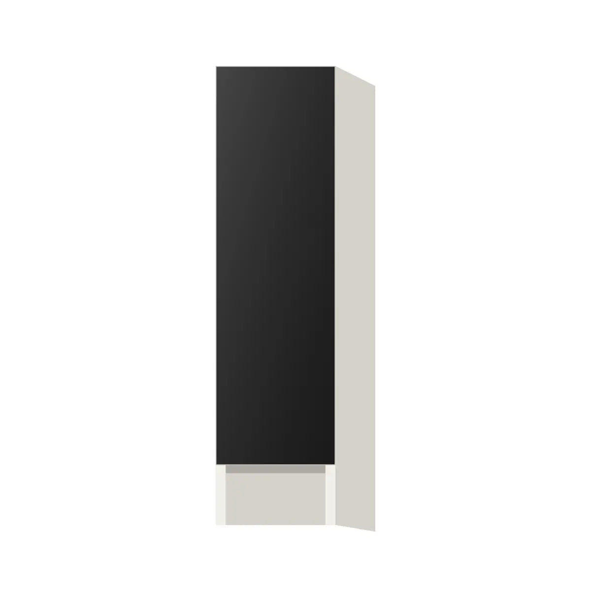 Contemporary spice pull-out base cabinet, Matte Black door, L-Box (Luxury)