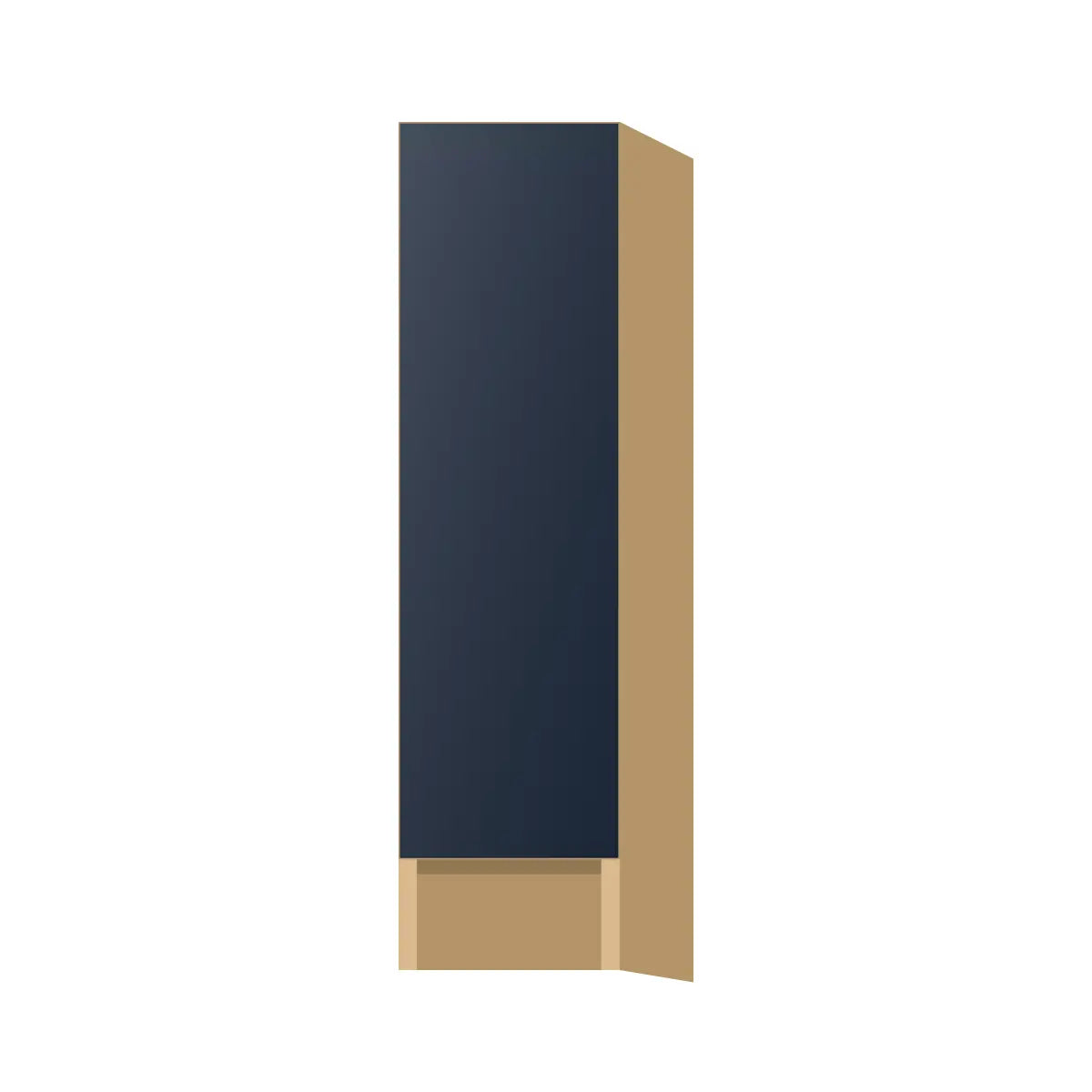 Contemporary spice pull-out base cabinet, Matte Blue door, P-Box (Prestige)