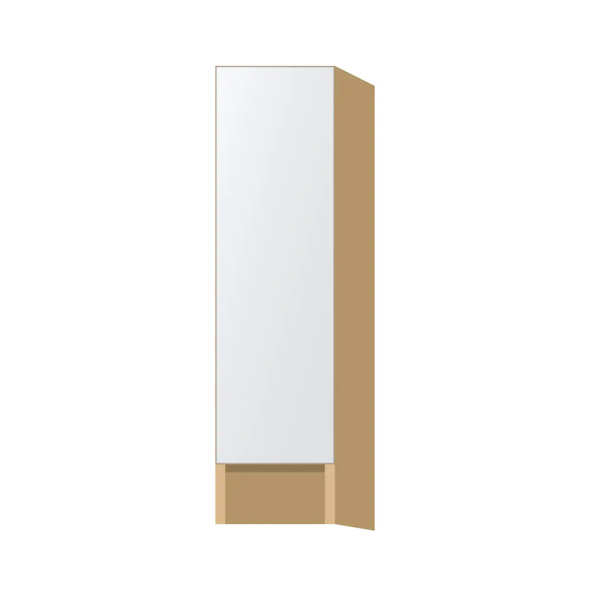 Contemporary spice pull-out base cabinet, Matte White door, P-Box (Prestige)