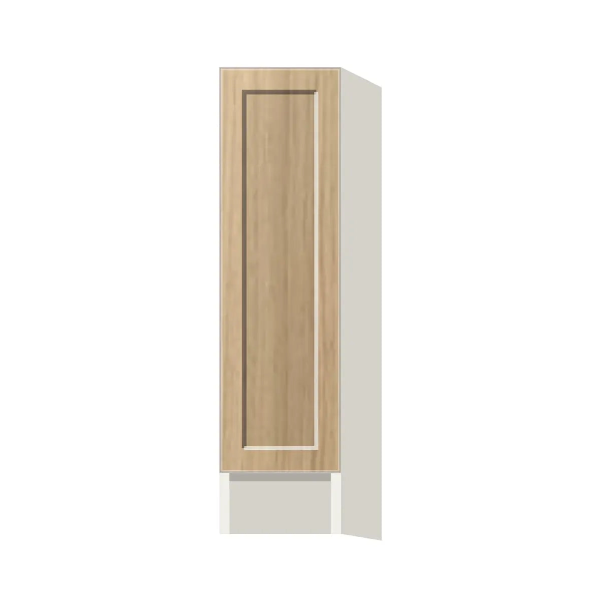 Contemporary spice pull-out base cabinet, Modern Oak Shaker door, L-Box (Luxury)