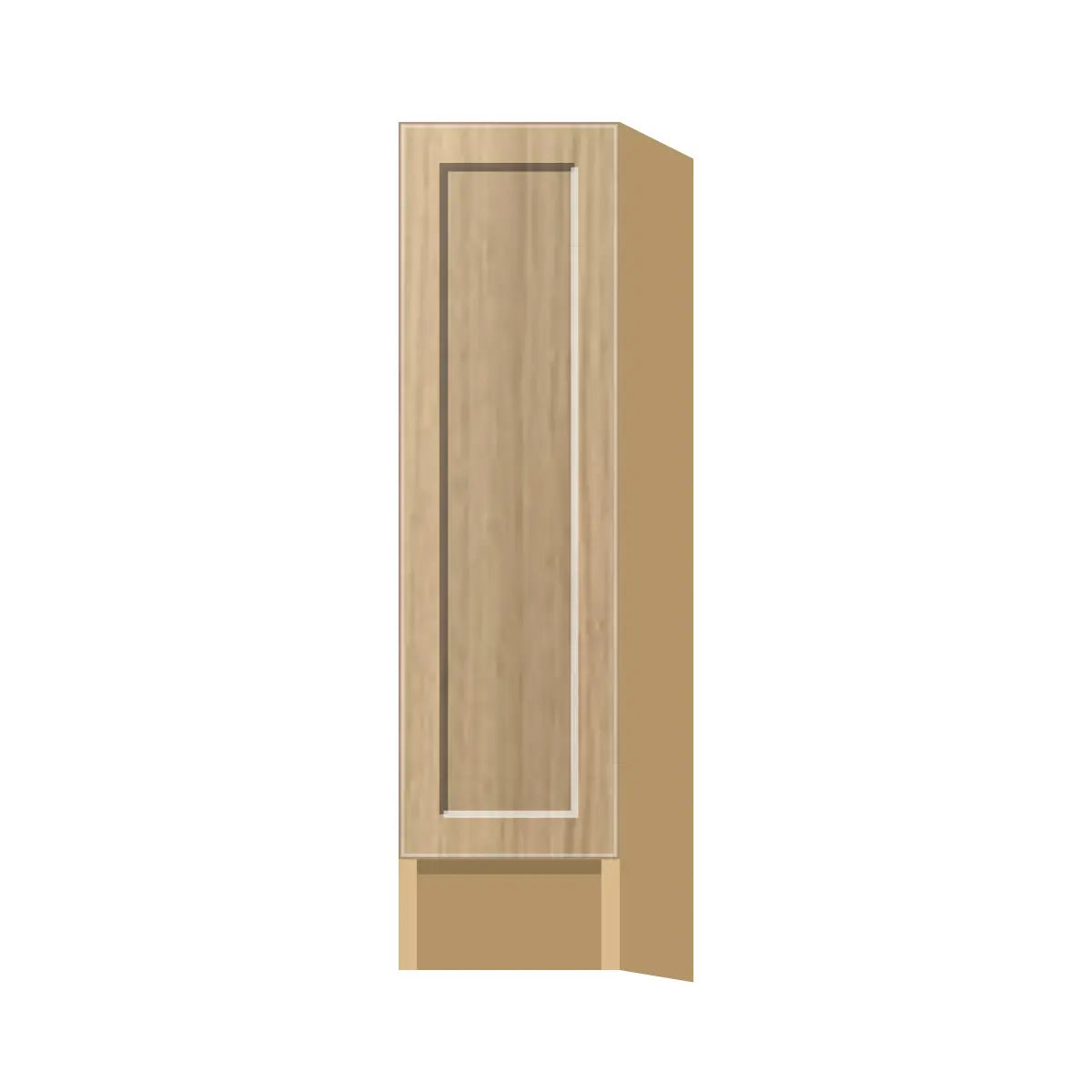 Contemporary spice pull-out base cabinet, Modern Oak Shaker door, P-Box (Prestige)