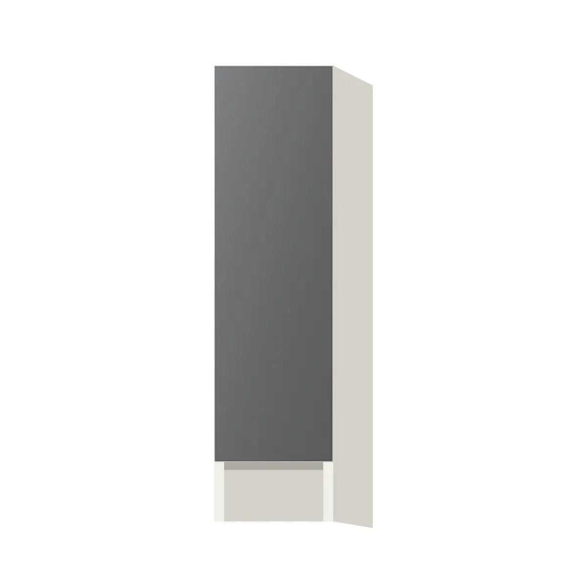 Contemporary spice pull-out base cabinet, Prime Matte Grey door, L-Box (Luxury)