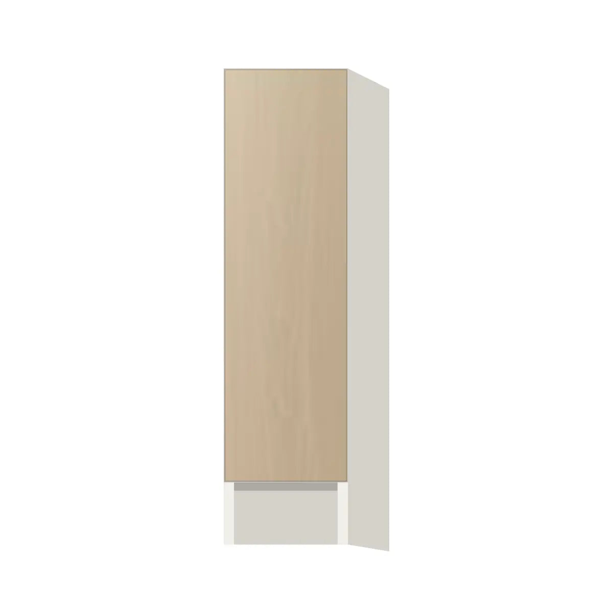 Contemporary spice pull-out base cabinet, Swiss Walnut door, L-Box (Luxury)