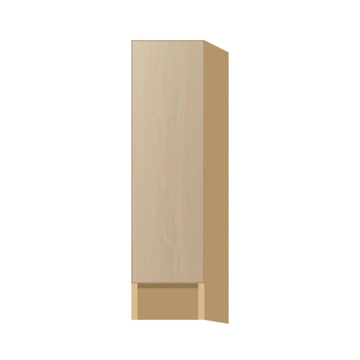 Contemporary spice pull-out base cabinet, Swiss Walnut door, P-Box (Prestige)