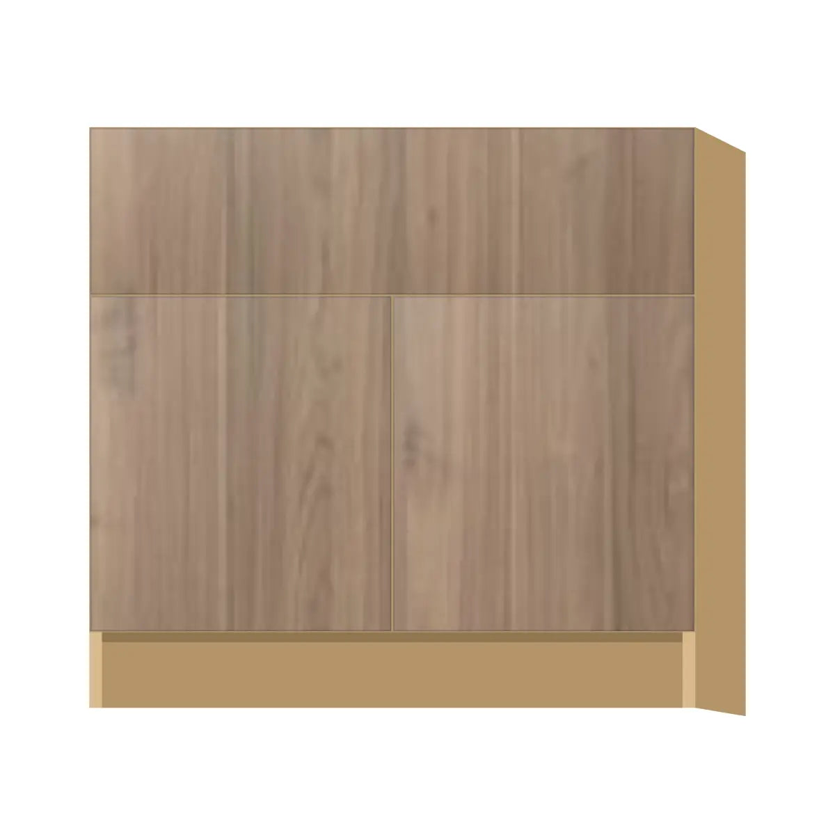 Contemporary farm sink base cabinet, Moonnut door, P-Box (Prestige)