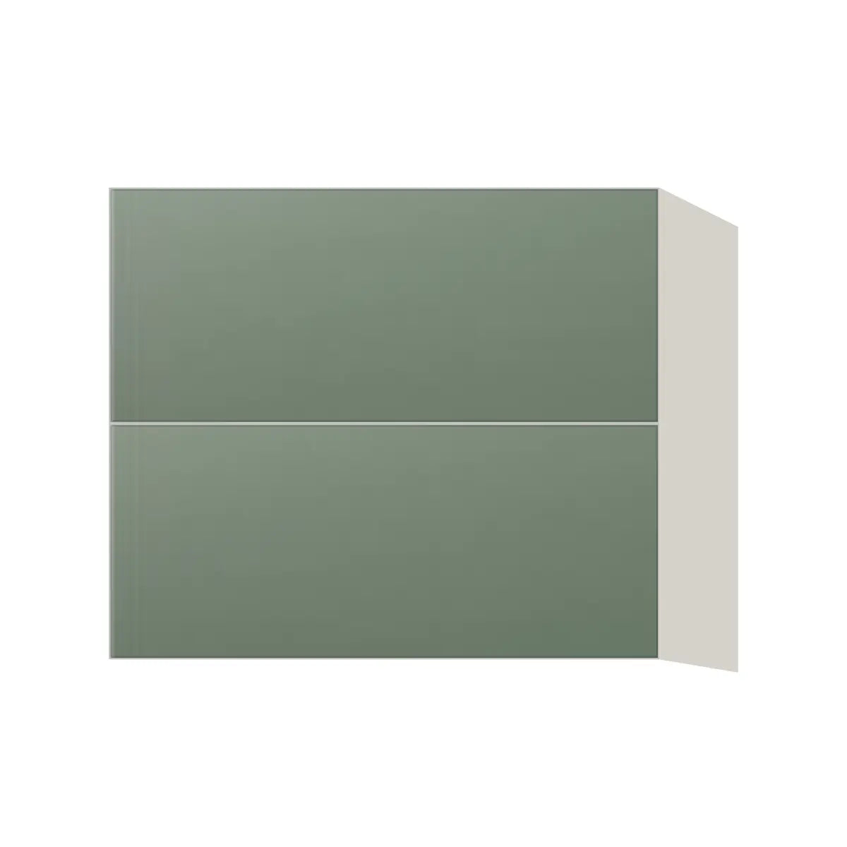 Contemporary floating vanity drawer base cabinet, Bean Paste Green door, L-Box (Luxury)