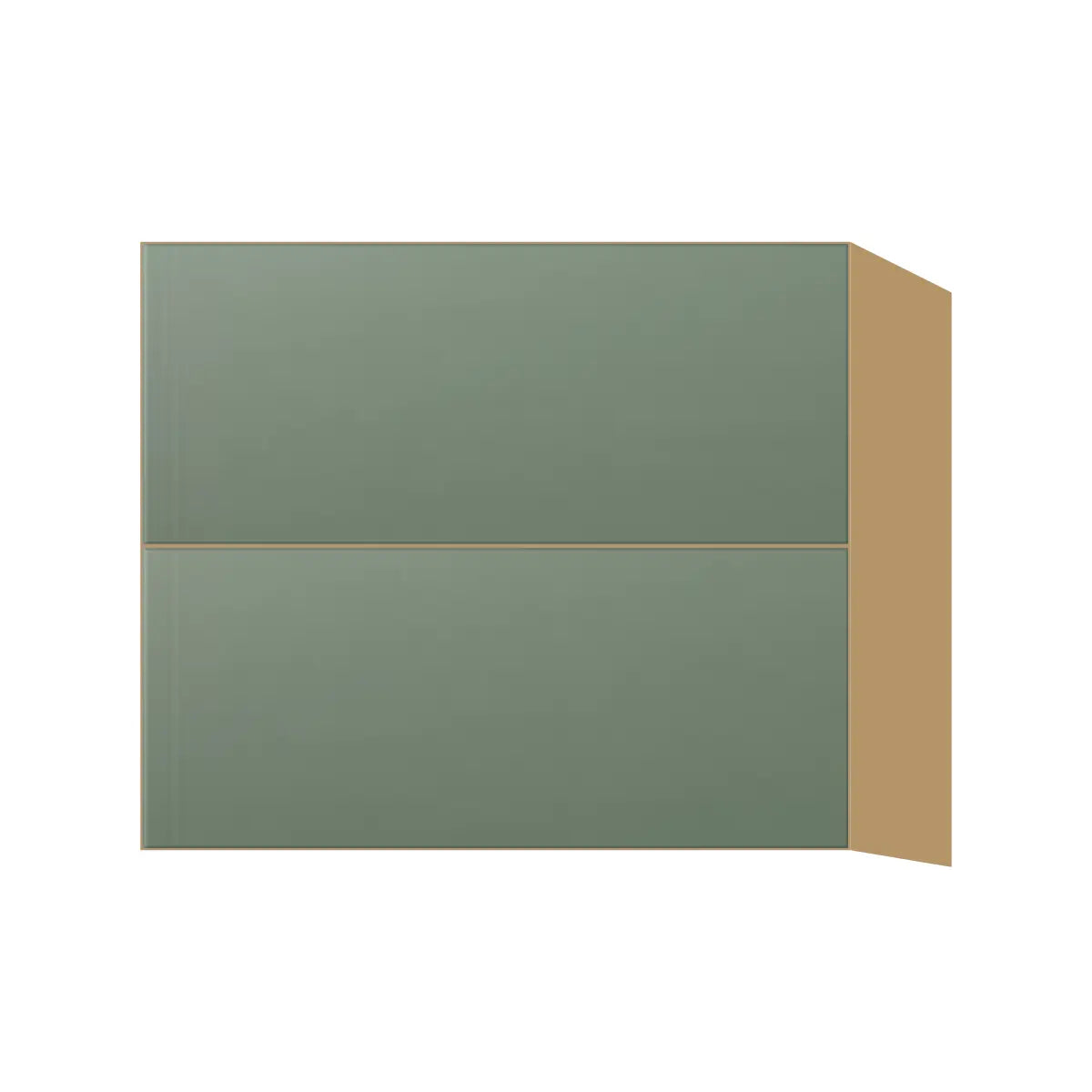 Contemporary floating vanity drawer base cabinet, Bean Paste Green door, P-Box (Prestige)