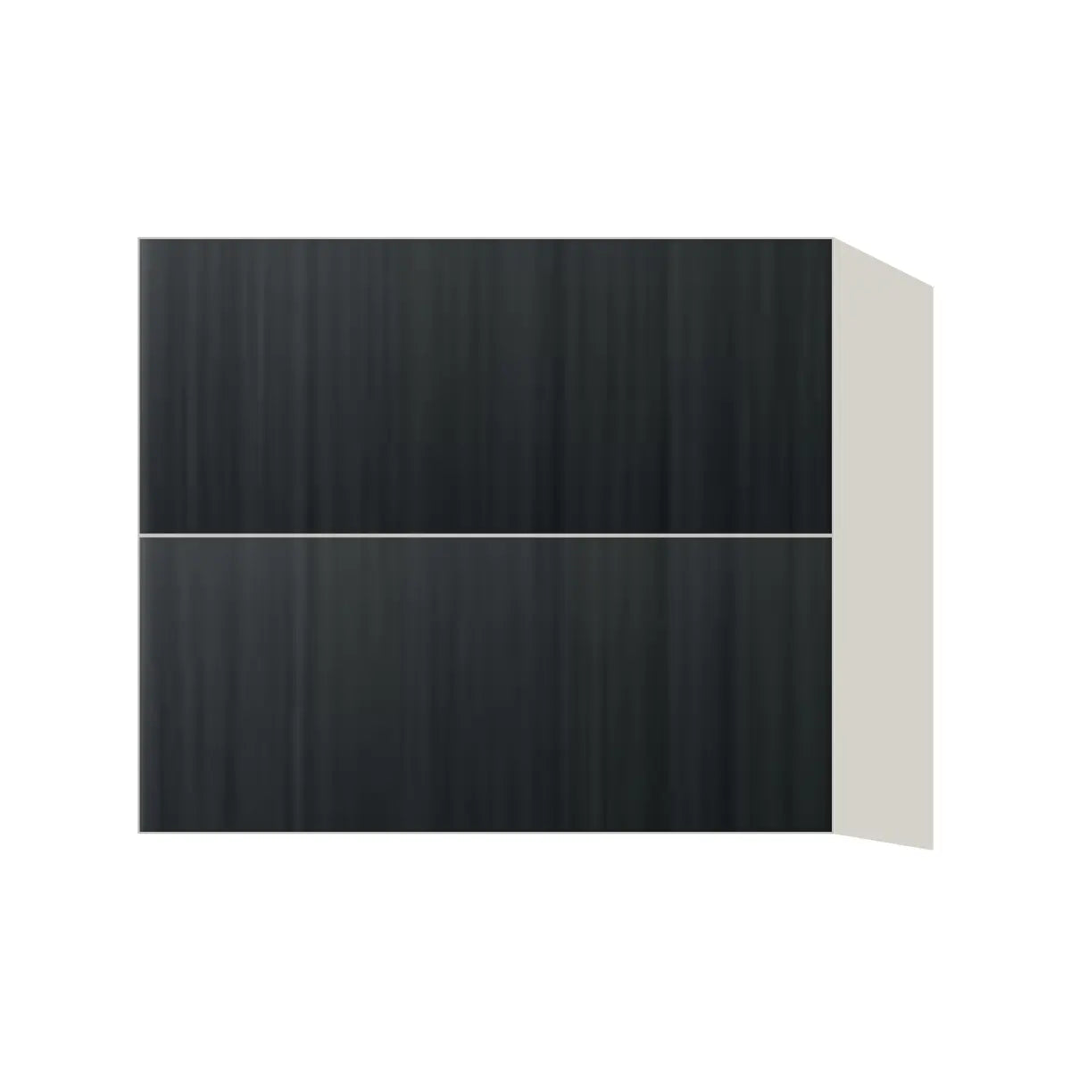 Contemporary floating vanity drawer base cabinet, Black Grain door, L-Box (Luxury)