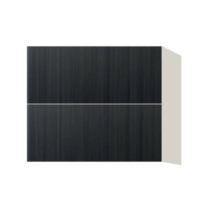 Contemporary floating vanity drawer base cabinet, Black Grain door, L-Box (Luxury)