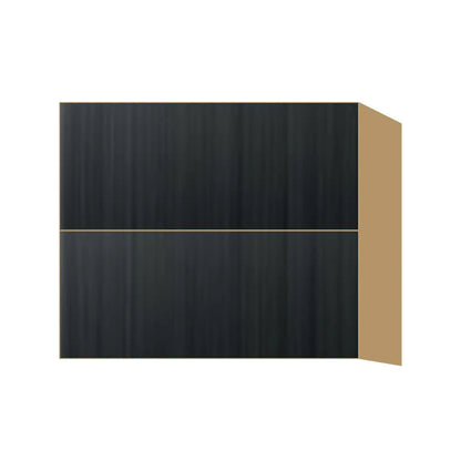 Contemporary floating vanity drawer base cabinet, Black Grain door, P-Box (Prestige)