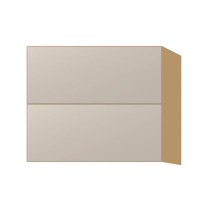 Contemporary floating vanity drawer base cabinet, Cashmere Gray door, P-Box (Prestige)