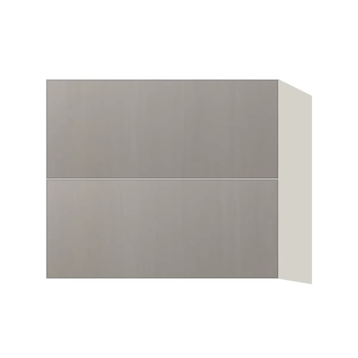 Contemporary floating vanity drawer base cabinet, Fog Oak door, L-Box (Luxury)