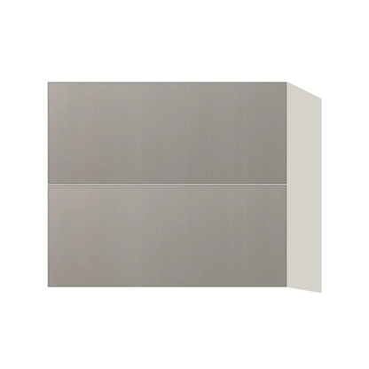Contemporary floating vanity drawer base cabinet, Fog Oak door, L-Box (Luxury)