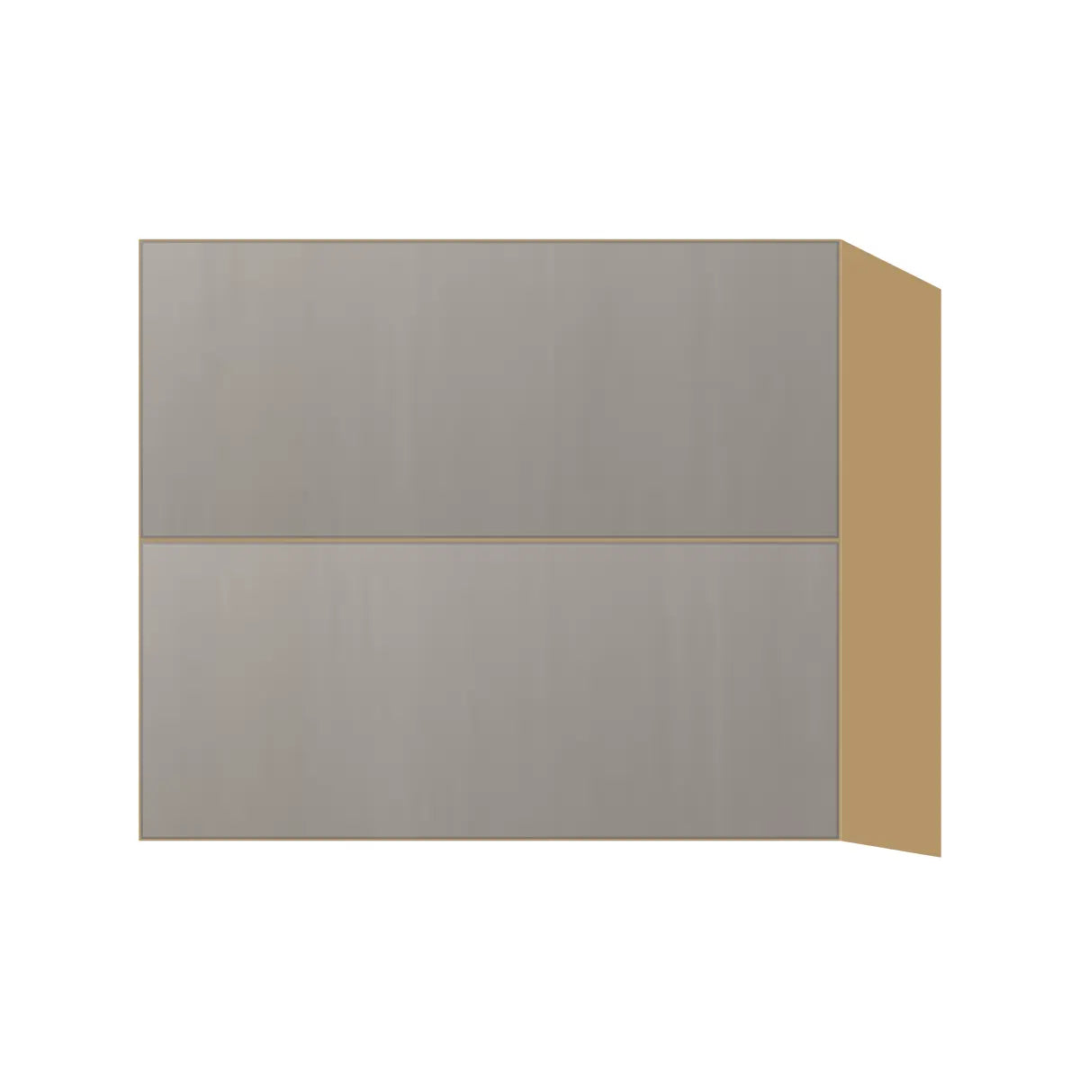 Contemporary floating vanity drawer base cabinet, Fog Oak door, P-Box (Prestige)