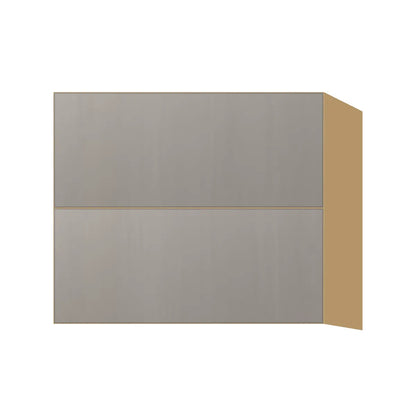 Contemporary floating vanity drawer base cabinet, Fog Oak door, P-Box (Prestige)