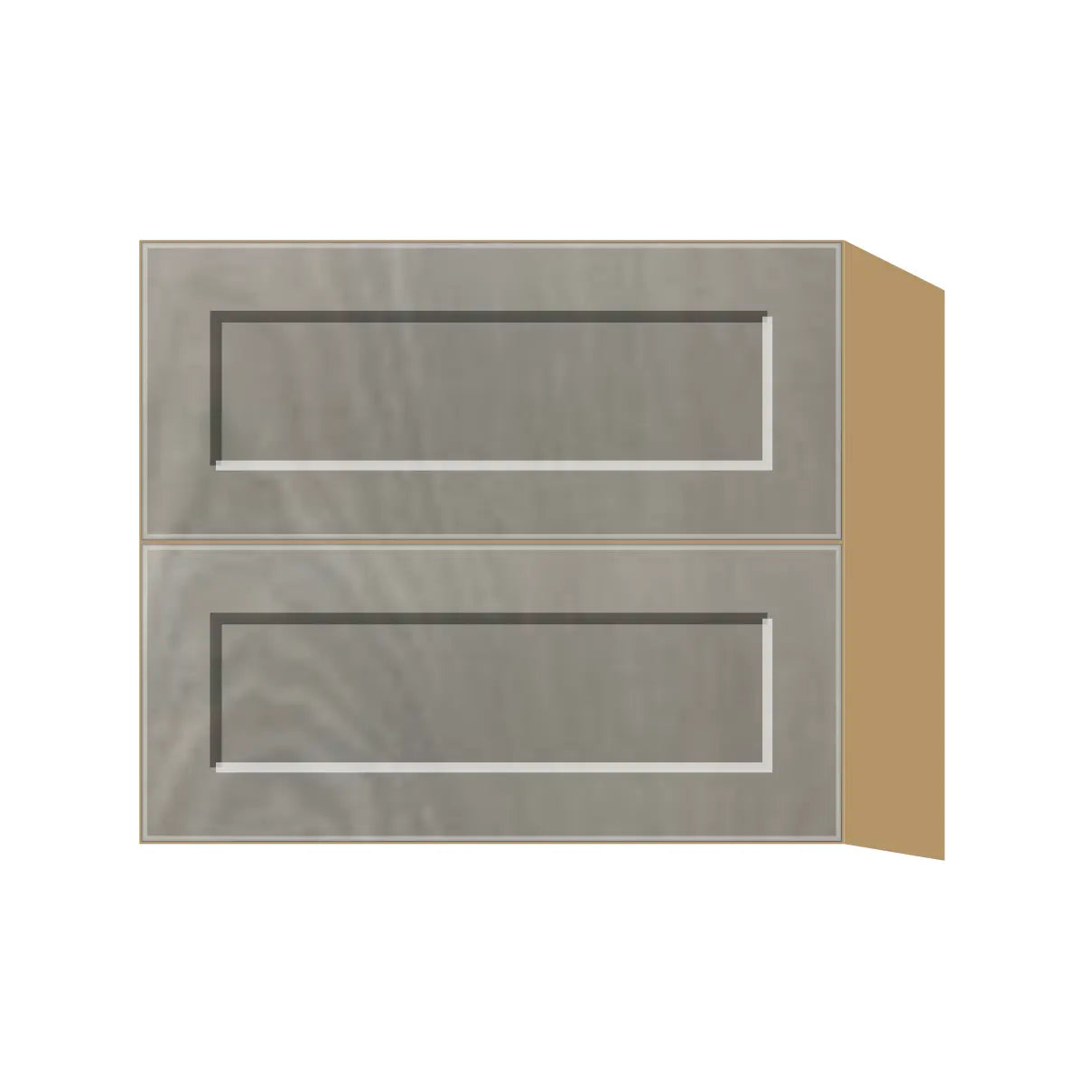 Contemporary floating vanity drawer base cabinet, Genesis Weathered Oak door, P-Box (Prestige)