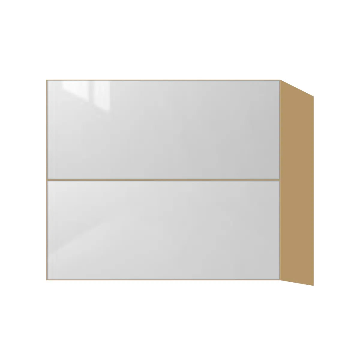 Contemporary floating vanity drawer base cabinet, Glossy White door, P-Box (Prestige)