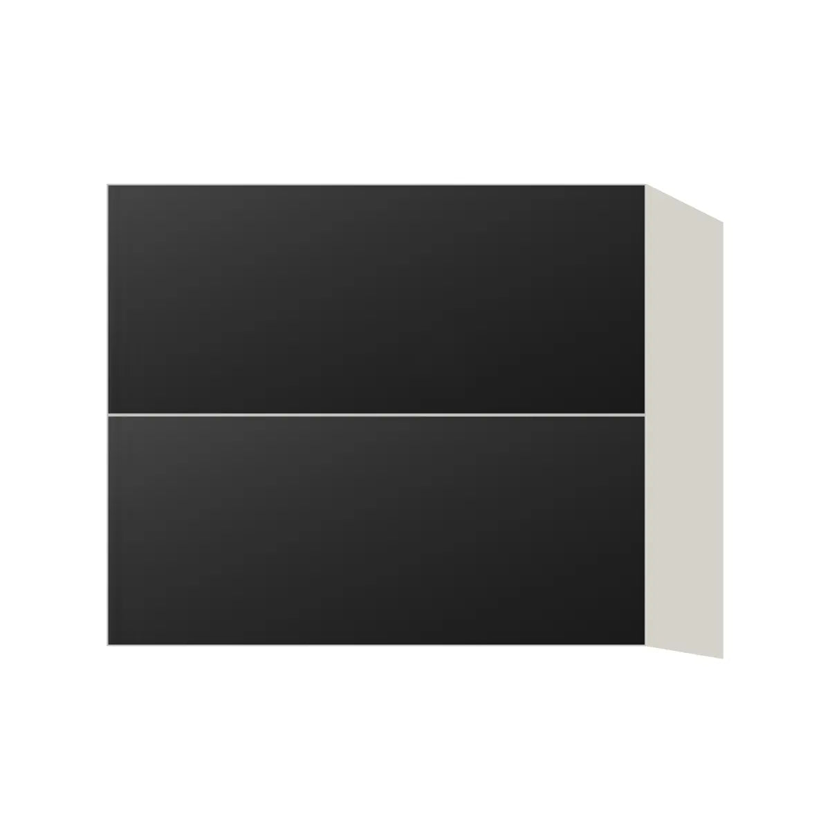 Contemporary floating vanity drawer base cabinet, Matte Black door, L-Box (Luxury)