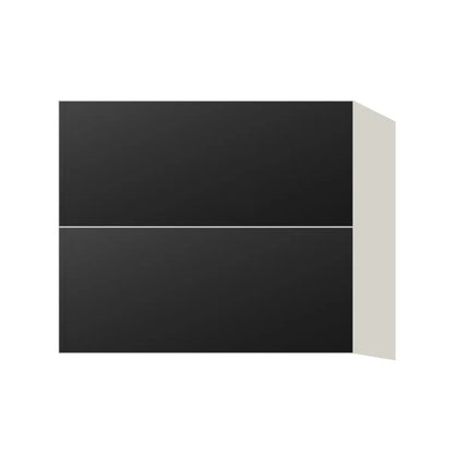 Contemporary floating vanity drawer base cabinet, Matte Black door, L-Box (Luxury)