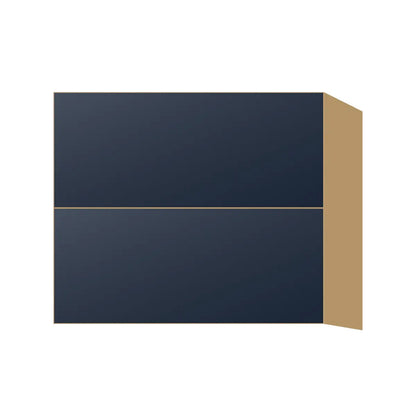 Contemporary floating vanity drawer base cabinet, Matte Blue door, P-Box (Prestige)
