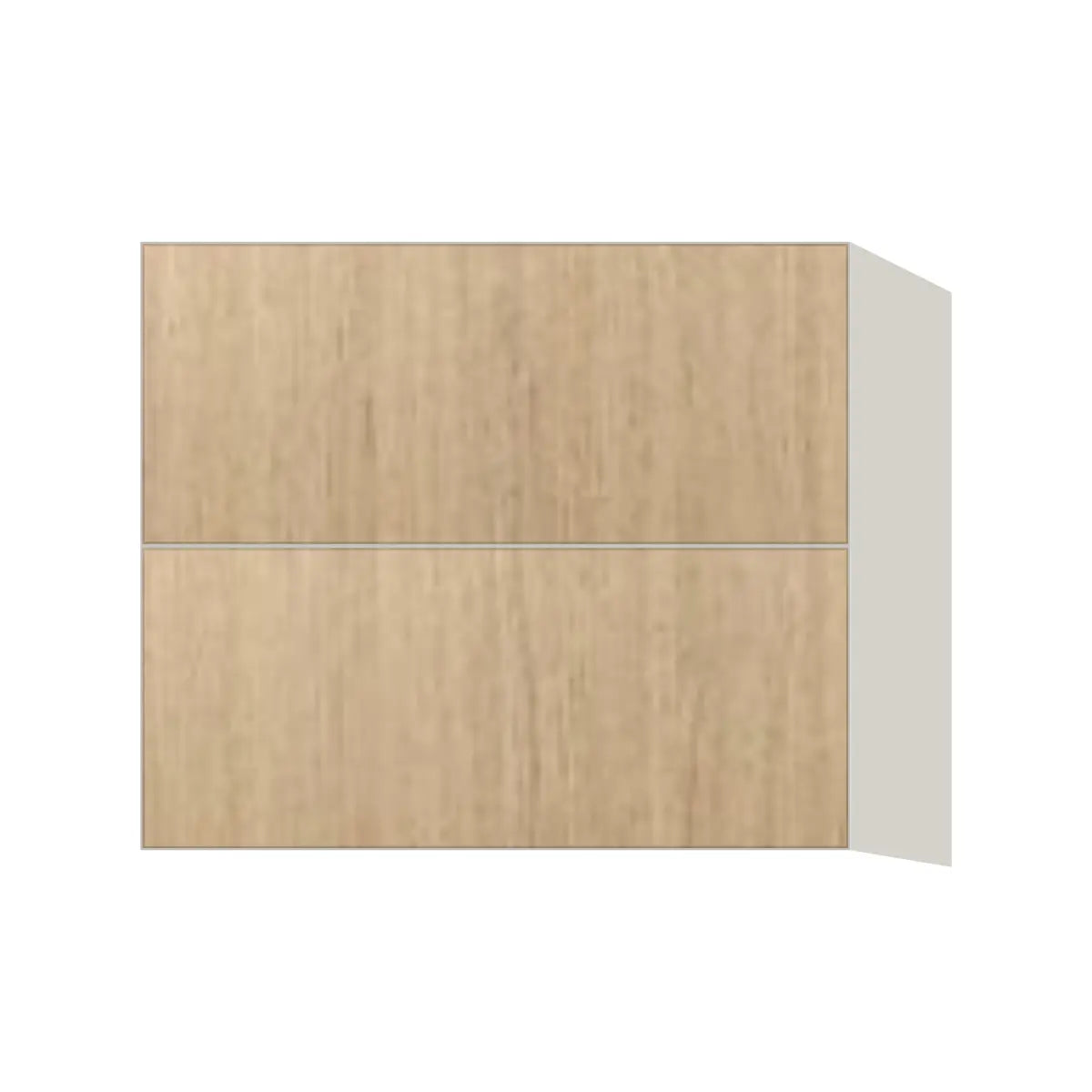 Contemporary floating vanity drawer base cabinet, Modern Oak door, L-Box (Luxury)