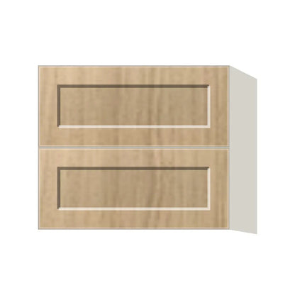 Contemporary floating vanity drawer base cabinet, Modern Oak Shaker door, L-Box (Luxury)