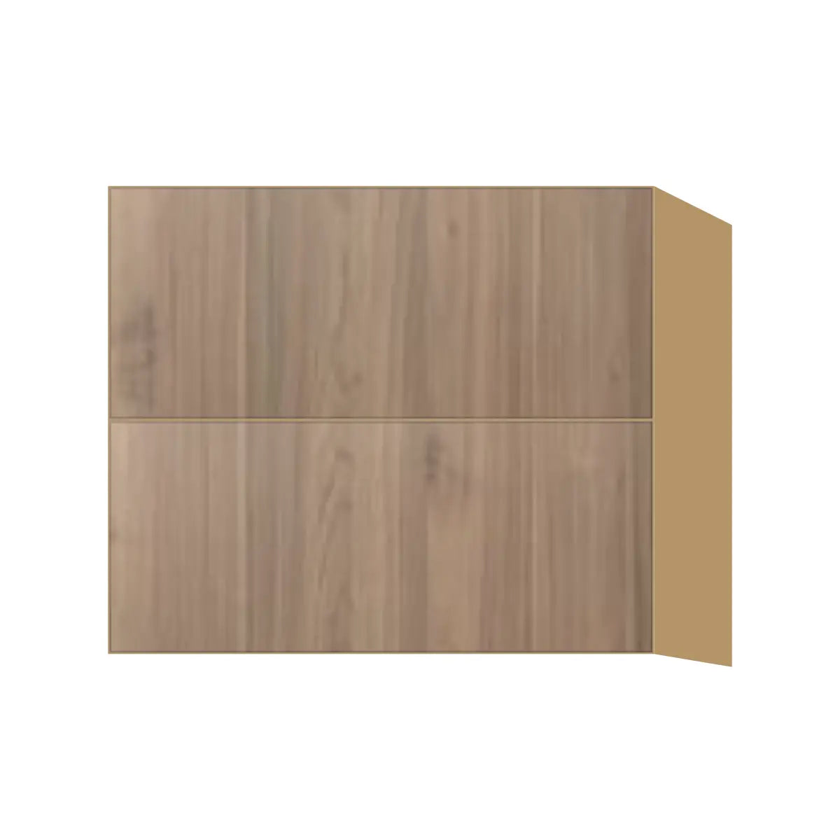 Contemporary floating vanity drawer base cabinet, Moonnut door, P-Box (Prestige)