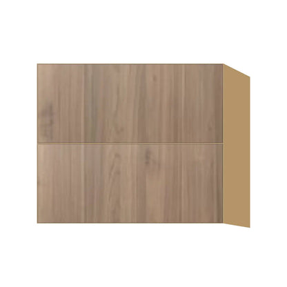 Contemporary floating vanity drawer base cabinet, Moonnut door, P-Box (Prestige)