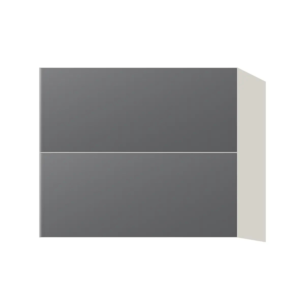 Contemporary floating vanity drawer base cabinet, Prime Matte Grey door, L-Box (Luxury)