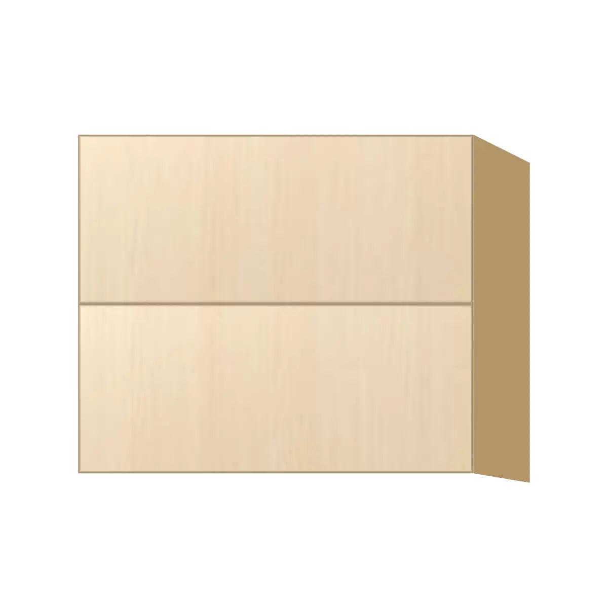 Contemporary floating vanity drawer base cabinet, Riva Oak door, P-Box (Prestige)