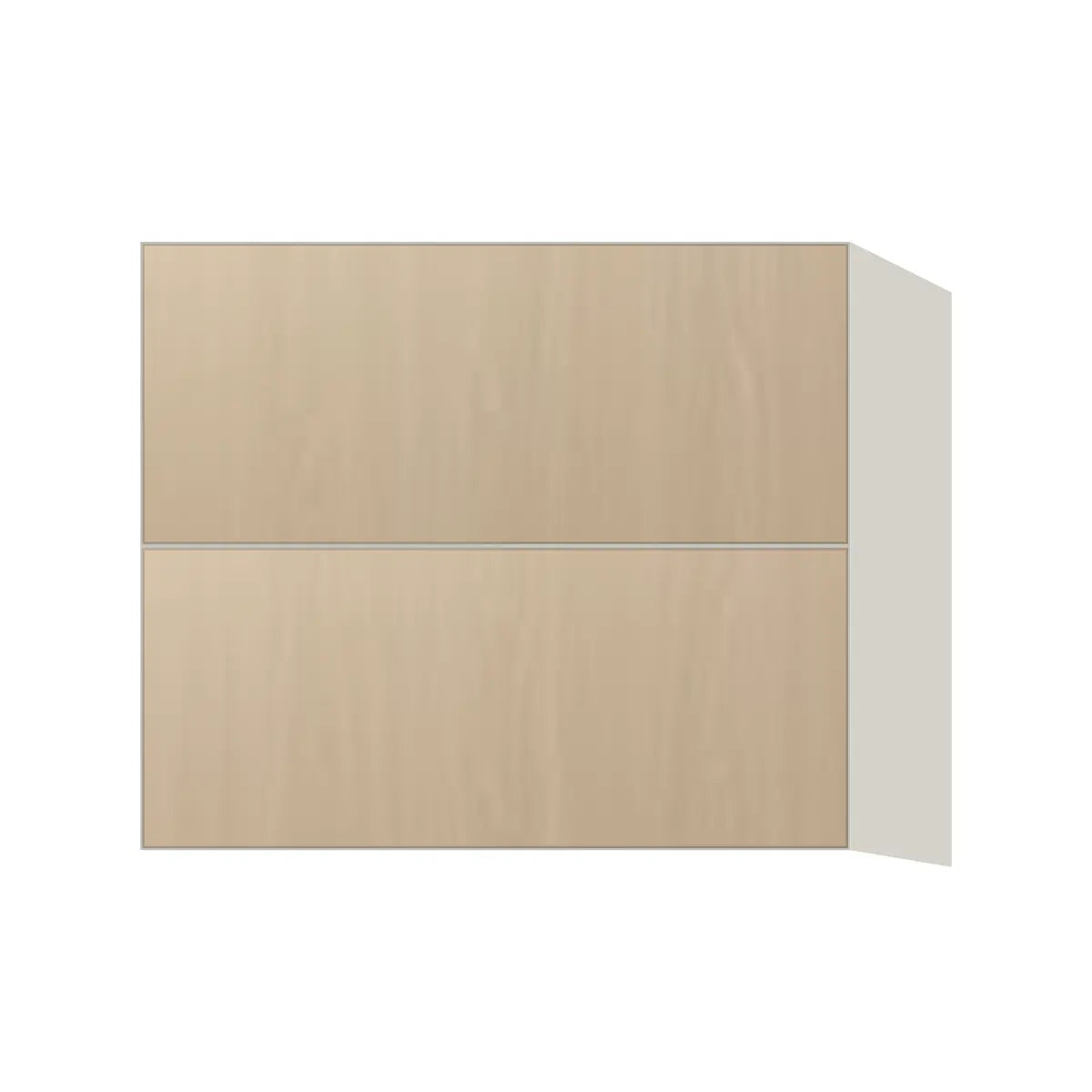 Contemporary floating vanity drawer base cabinet, Swiss Walnut door, L-Box (Luxury)