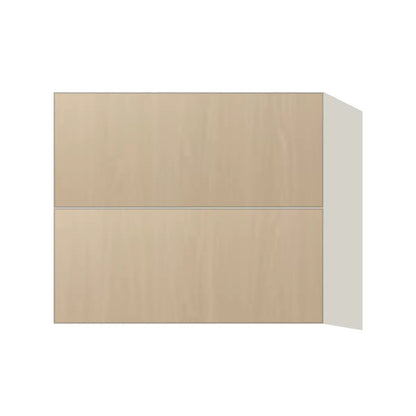 Contemporary floating vanity drawer base cabinet, Swiss Walnut door, L-Box (Luxury)