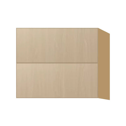 Contemporary floating vanity drawer base cabinet, Swiss Walnut door, P-Box (Prestige)