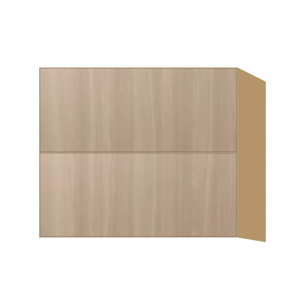 Contemporary floating vanity drawer base cabinet, Vanilla Oak door, P-Box (Prestige)