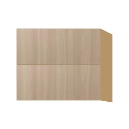 Contemporary floating vanity drawer base cabinet, Vanilla Oak door, P-Box (Prestige)