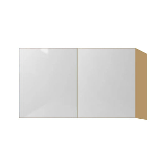 Contemporary floating vanity sink base cabinet, Glossy White door, P-Box (Prestige)