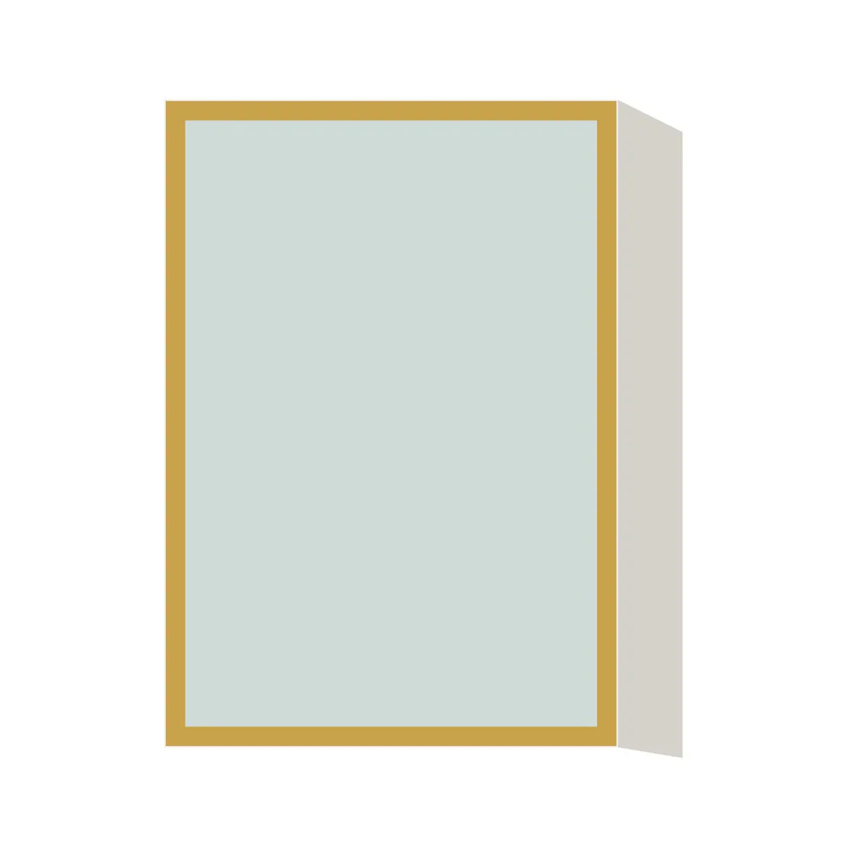 Glass Door Insert GD-W2130, Aluminum Frame, for 21 Inch x 30 Inch Contemporary Wall Cabinet, L-Box