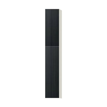 Contemporary pantry cabinet, Black Grain door, L-Box (Luxury)