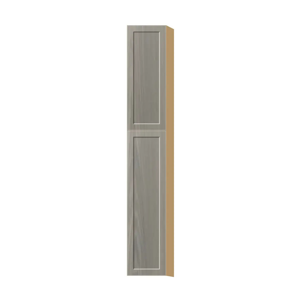 Contemporary pantry cabinet, Genesis Weathered Oak door, P-Box (Prestige)