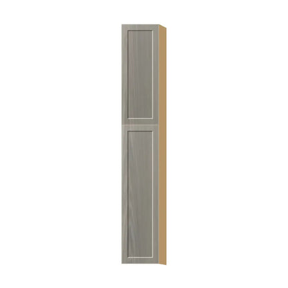 Contemporary pantry cabinet, Genesis Weathered Oak door, P-Box (Prestige)