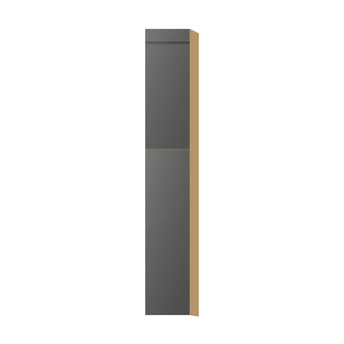 Contemporary pantry cabinet, Glossy Gray door, P-Box (Prestige)