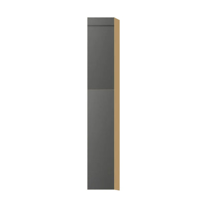 Contemporary pantry cabinet, Glossy Gray door, P-Box (Prestige)