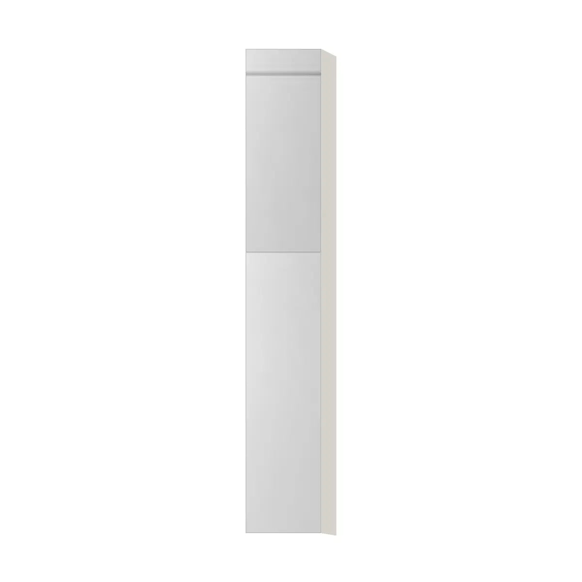 Contemporary pantry cabinet, Glossy White door, L-Box (Luxury)