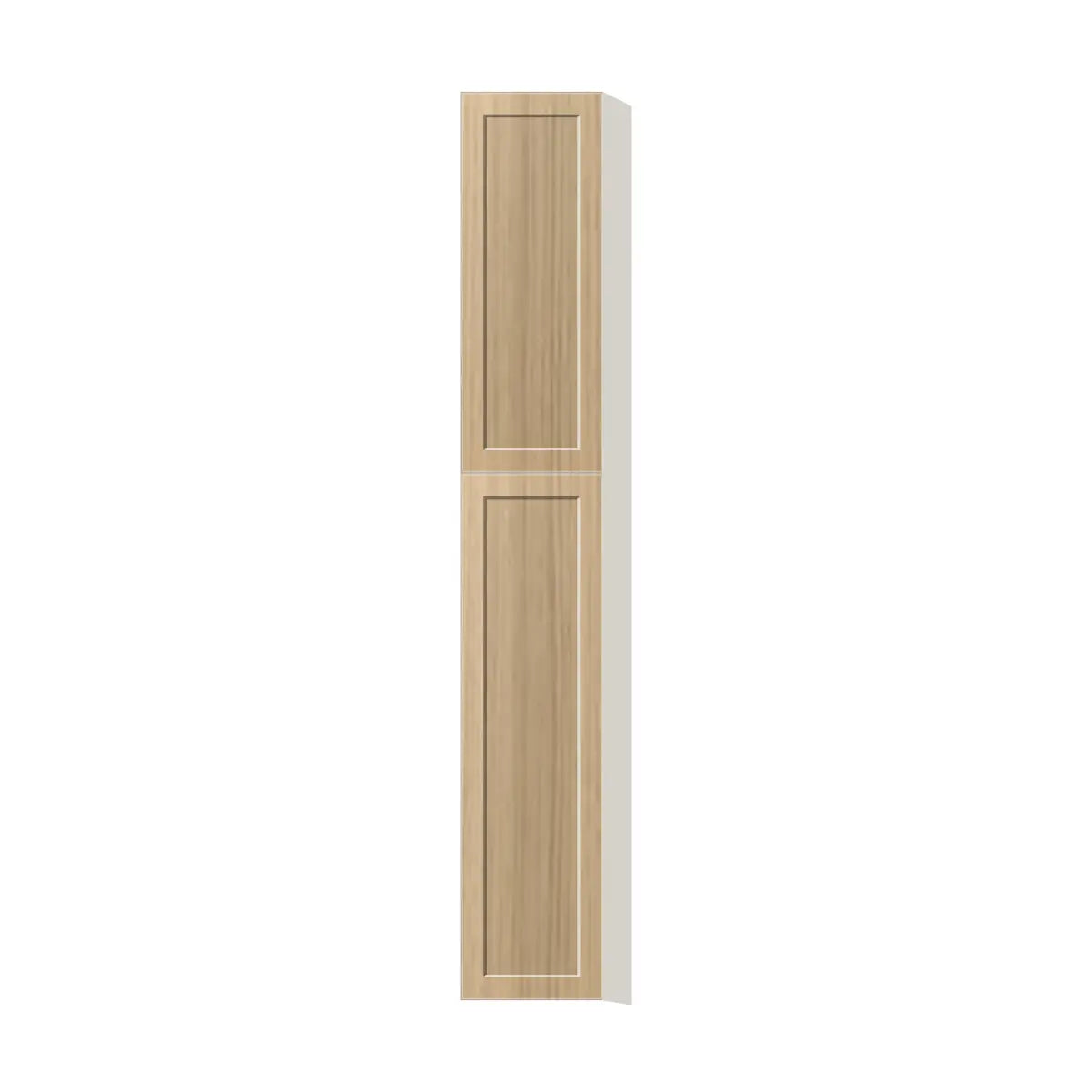 Contemporary pantry cabinet, Modern Oak Shaker door, L-Box (Luxury)
