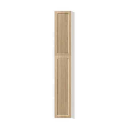 Contemporary pantry cabinet, Modern Oak Shaker door, L-Box (Luxury)